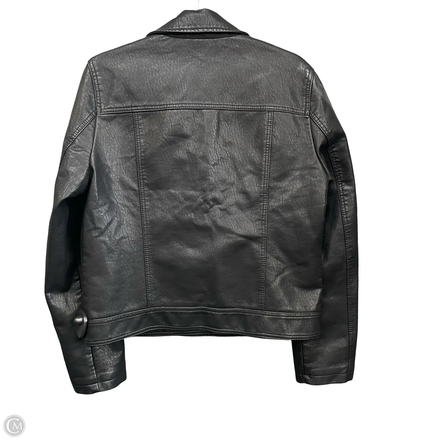 Jacket Moto By Topshop In Black, Size: 10