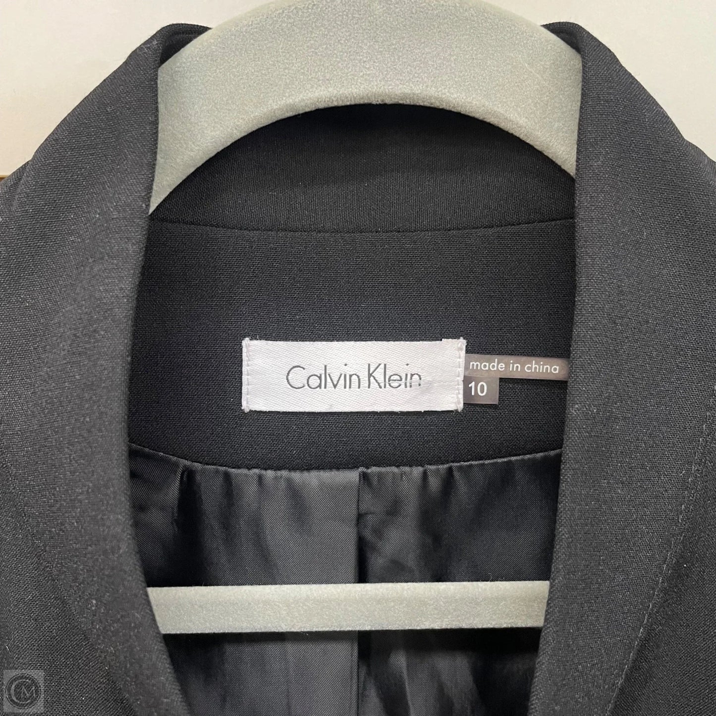 Dress Work By Calvin Klein In Black, Size: 10