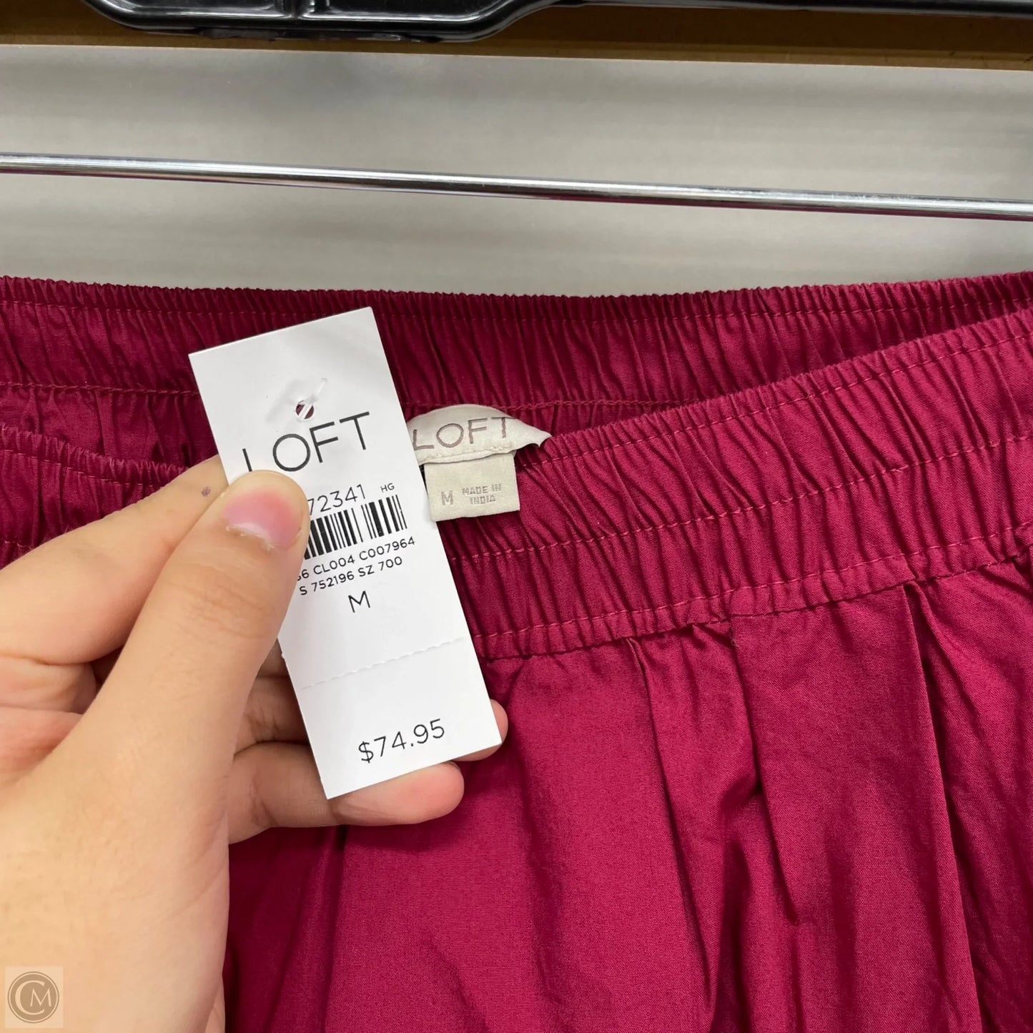 Skirt Maxi By Loft In Red, Size: M