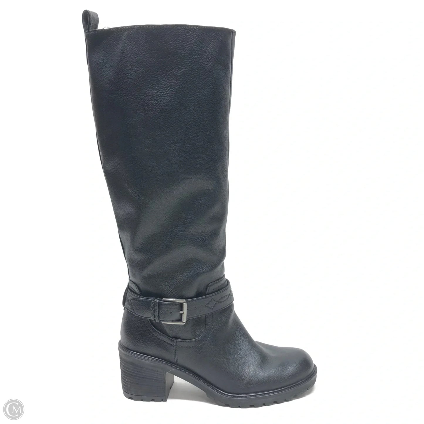 Boots Knee Heels By Zodiac In Black, Size: 9