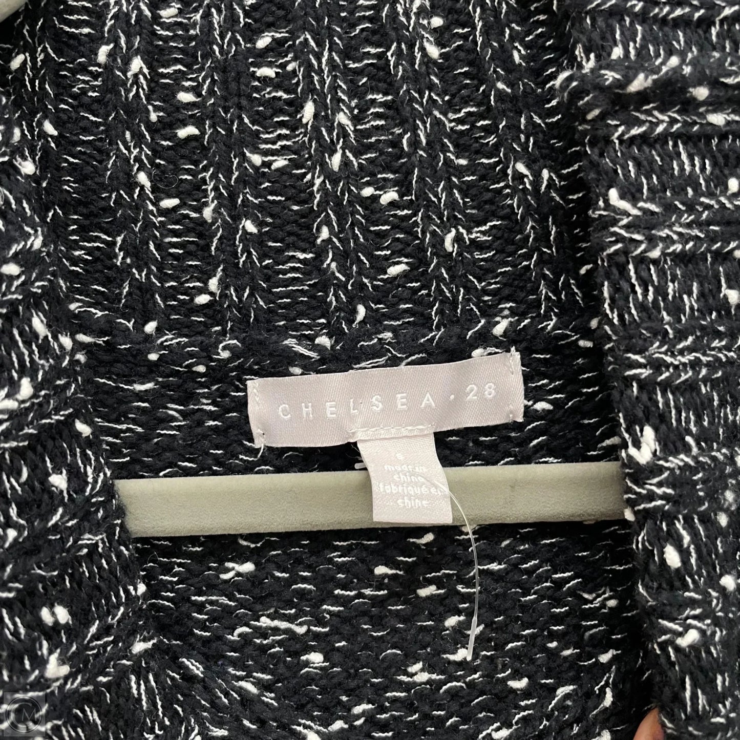 Sweater By Chelsea 28 In Black & White, Size: S