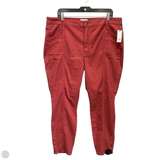Jeans Skinny By Joie In Red, Size: 18