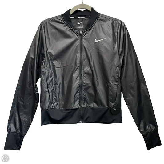 Athletic Jacket By Nike In Black, Size: S