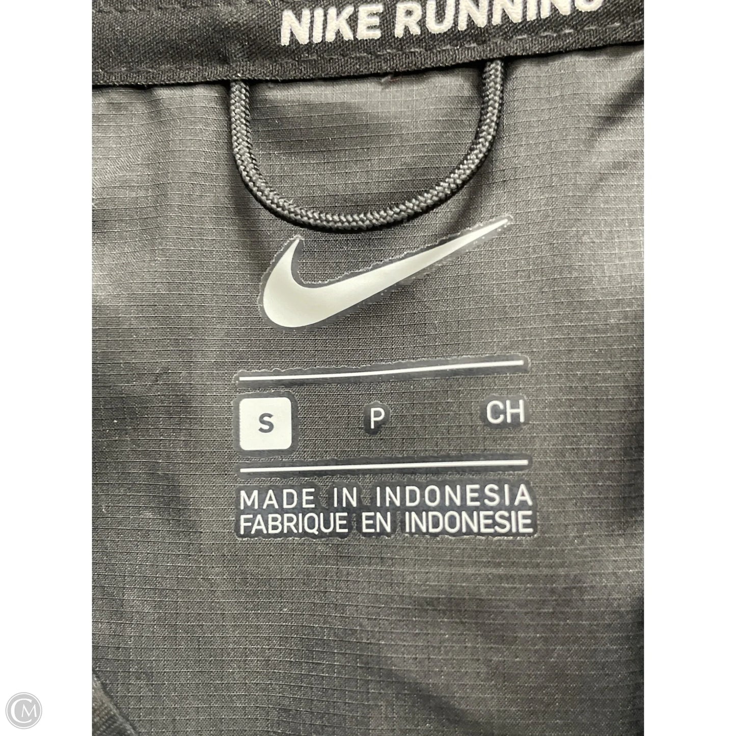 Athletic Jacket By Nike In Black, Size: S