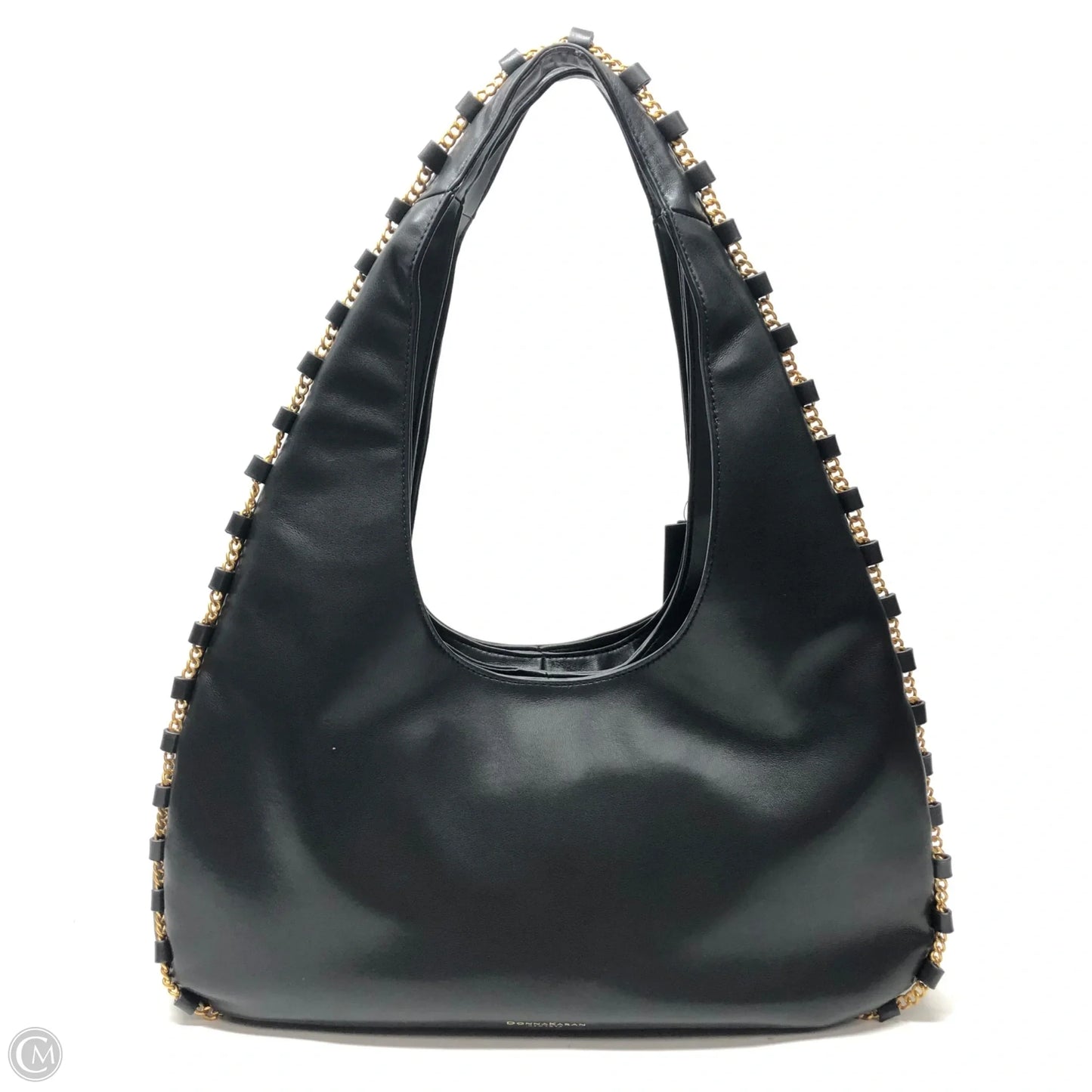 Handbag Leather By Donna Karan, Size: Large