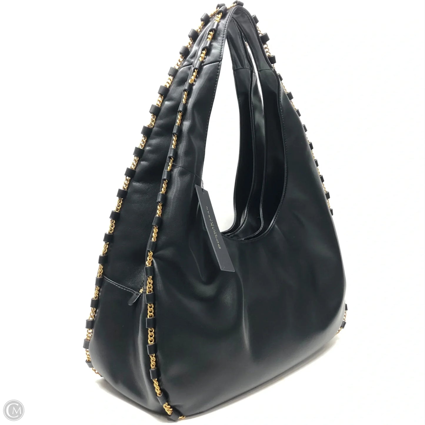 Handbag Leather By Donna Karan, Size: Large