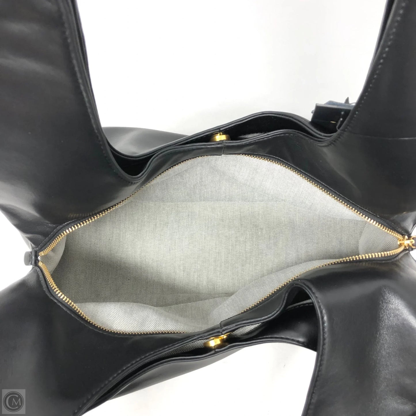 Handbag Leather By Donna Karan, Size: Large