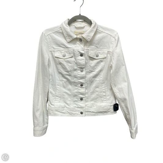 Jacket Denim By Universal Thread In White, Size: Xs