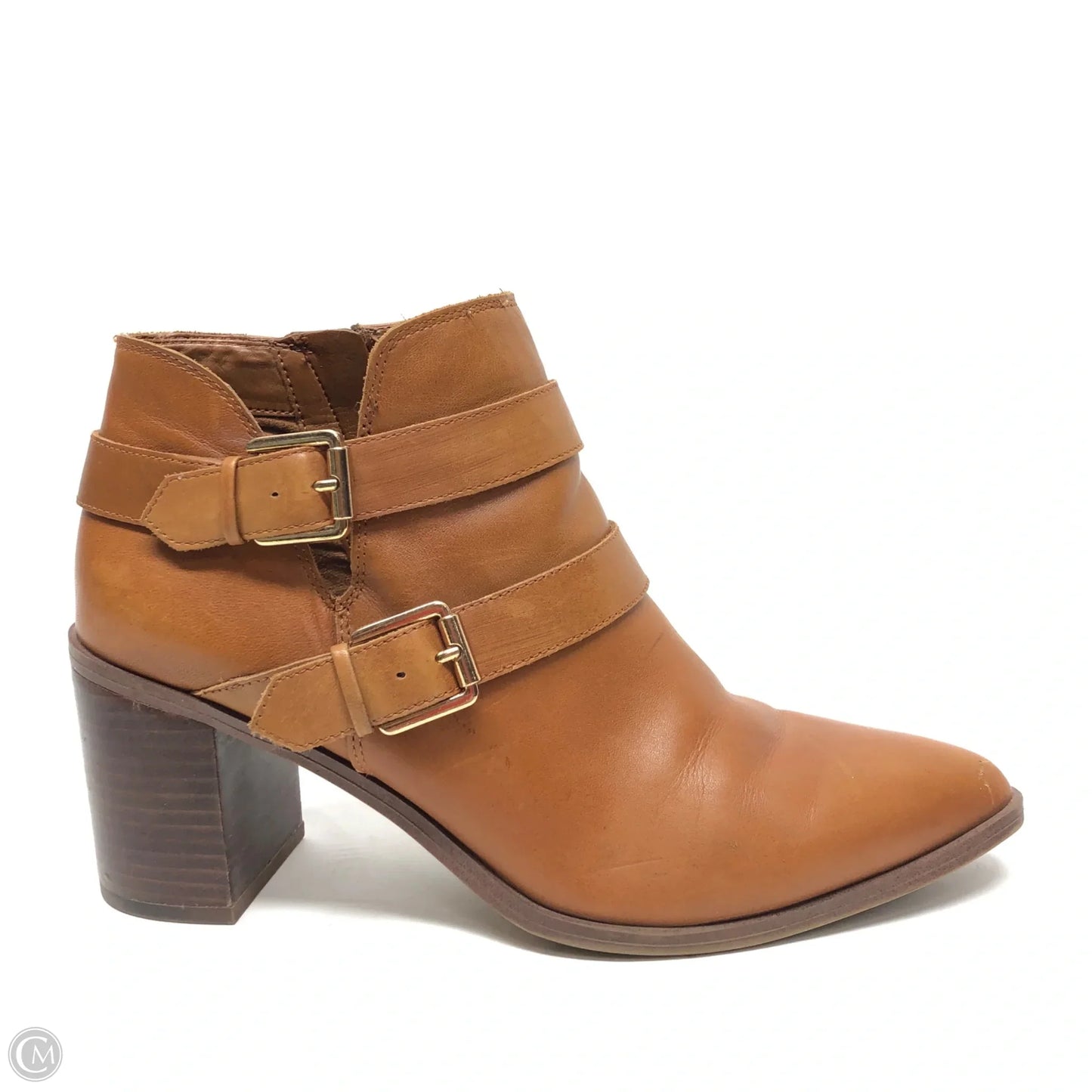Boots Ankle Heels By Franco Sarto In Tan, Size: 9