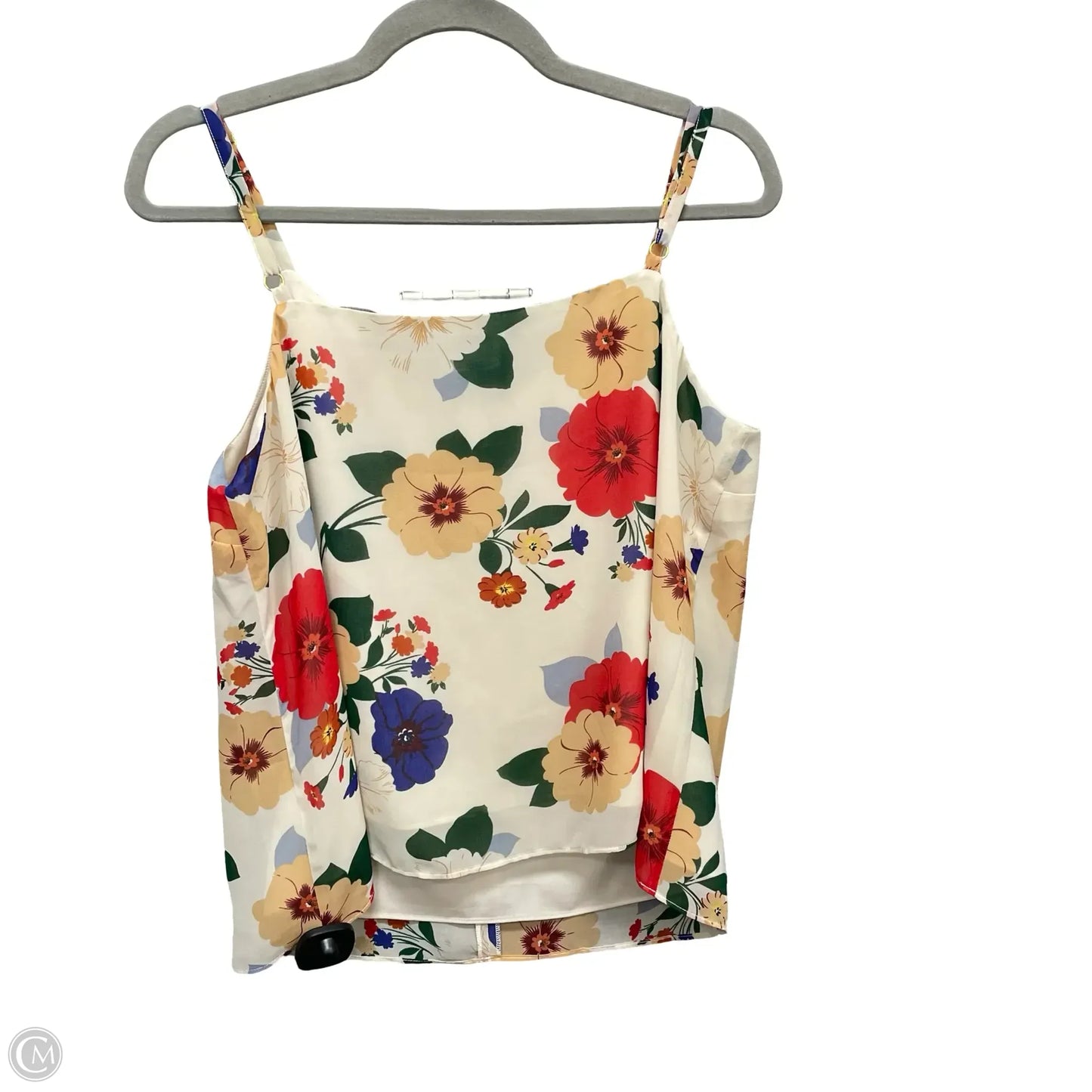 Top Sleeveless By Cabi In Floral Print, Size: M