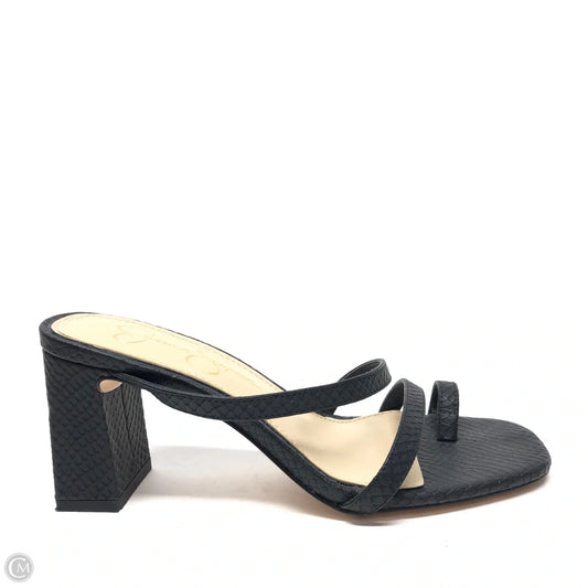 Sandals Heels Block By Jessica Simpson In Black, Size: 6
