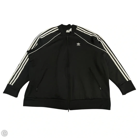 Athletic Jacket By Adidas In Black, Size: 3x
