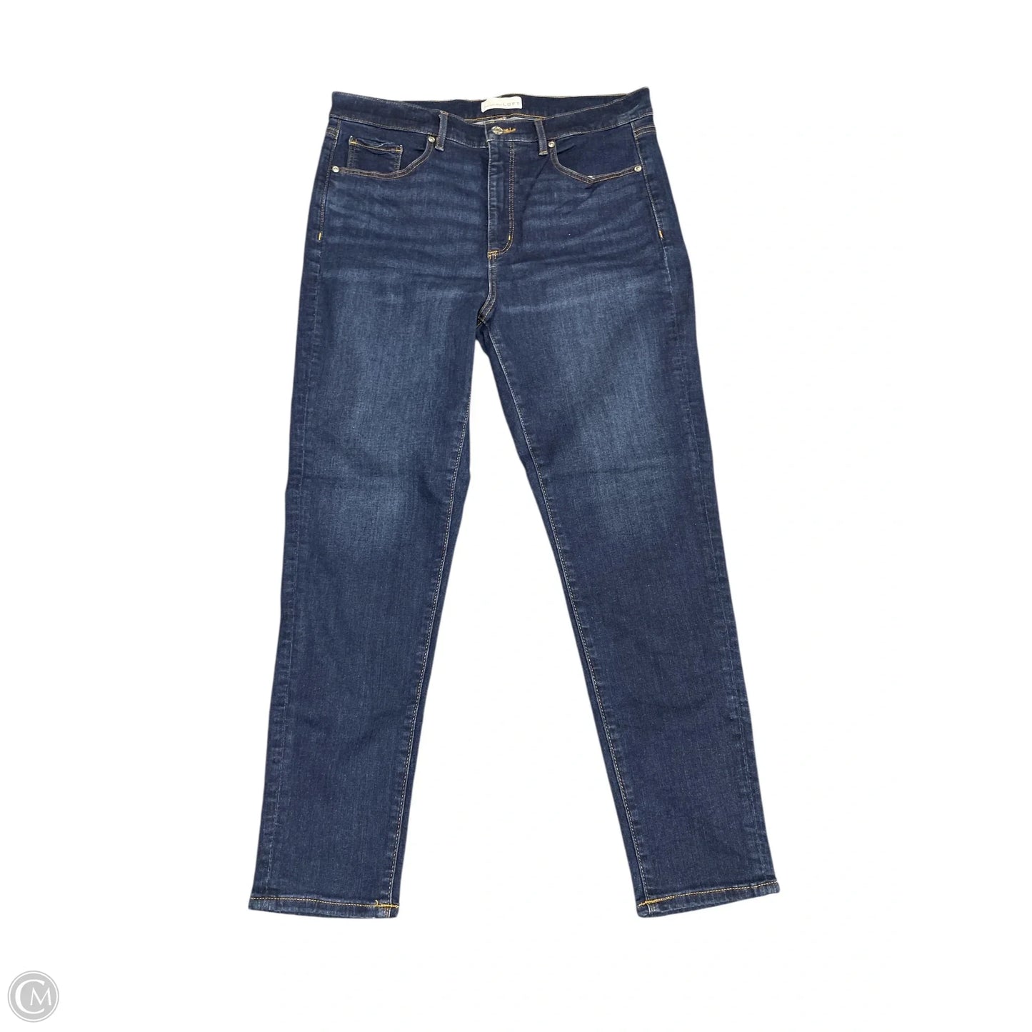 Jeans Skinny By Loft In Blue Denim, Size: 12