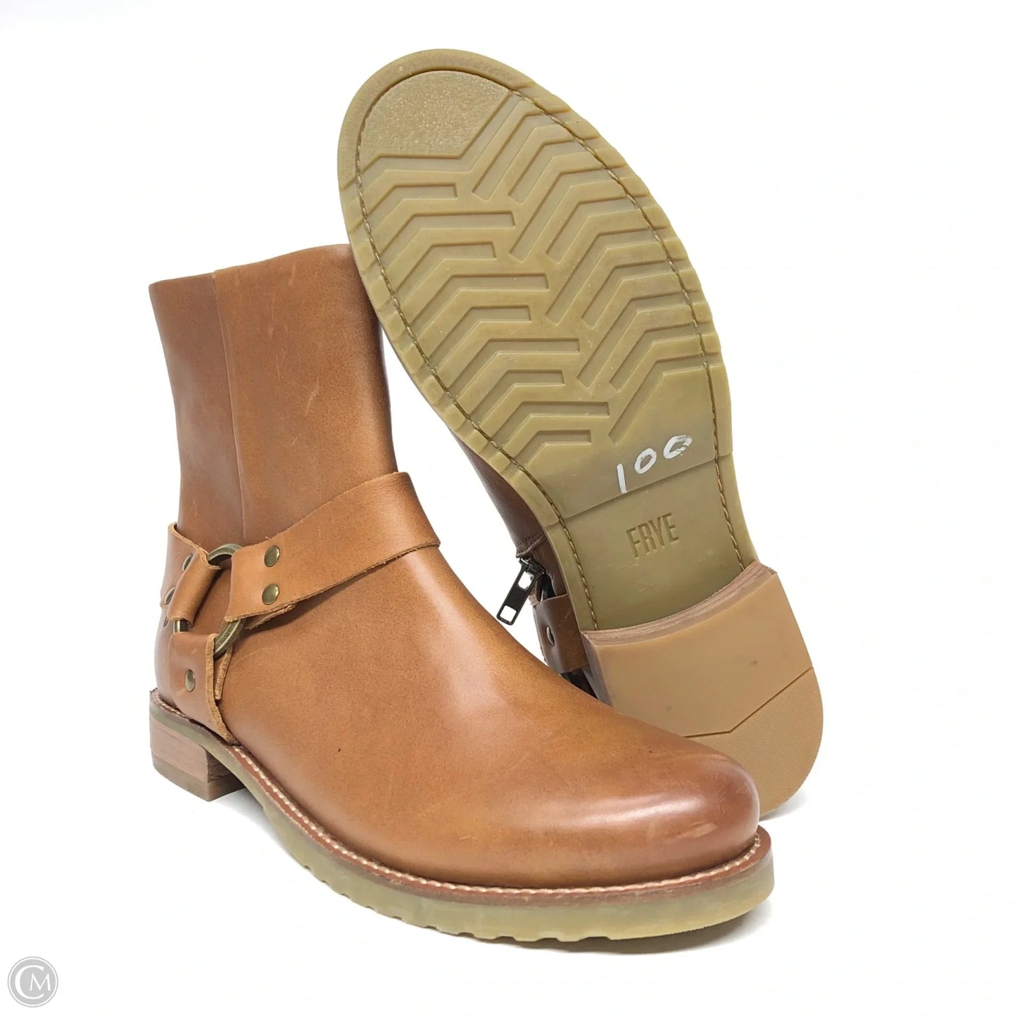 Boots Designer By Frye In Tan, Size: 11