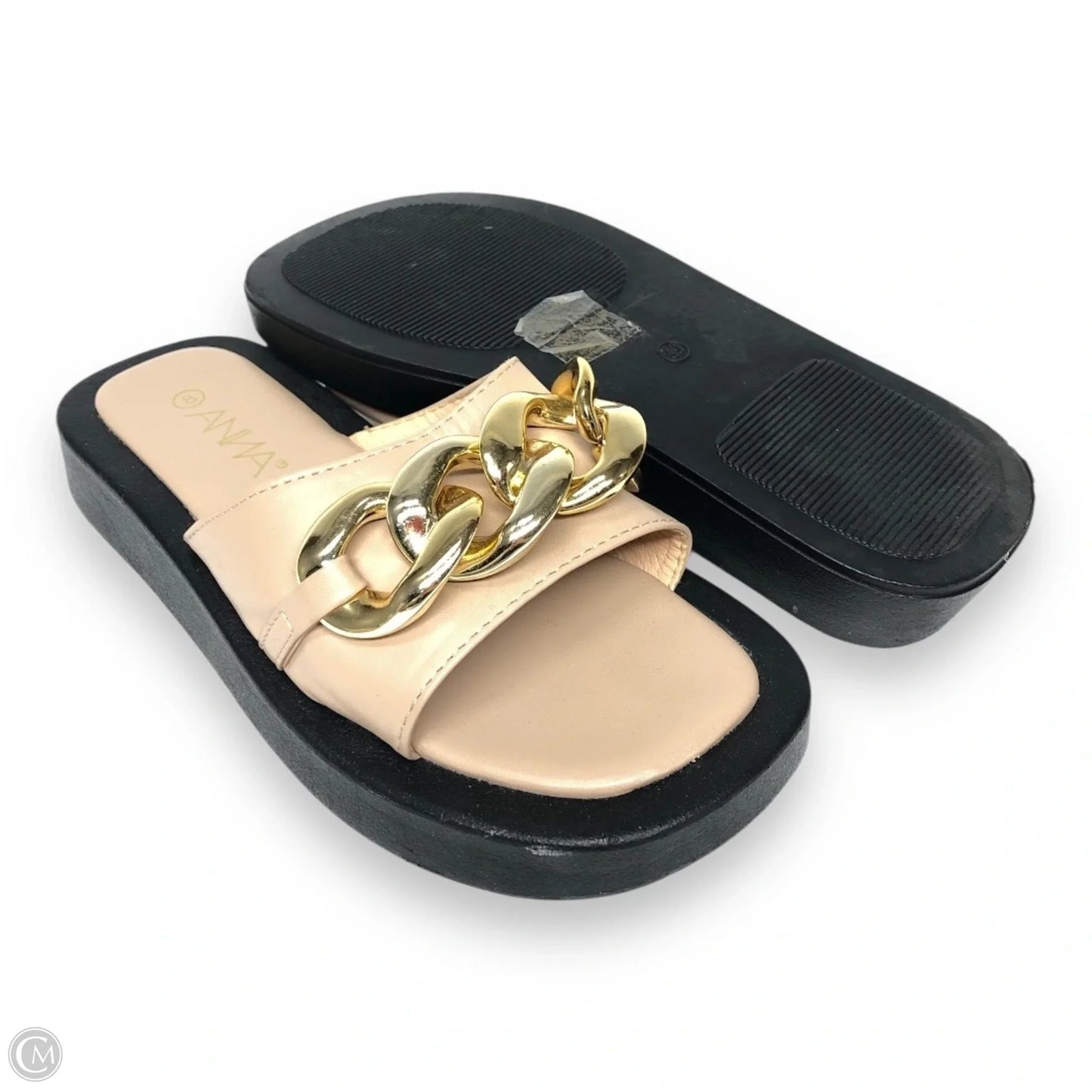 Sandals Flats By Anna In Tan, Size: 8