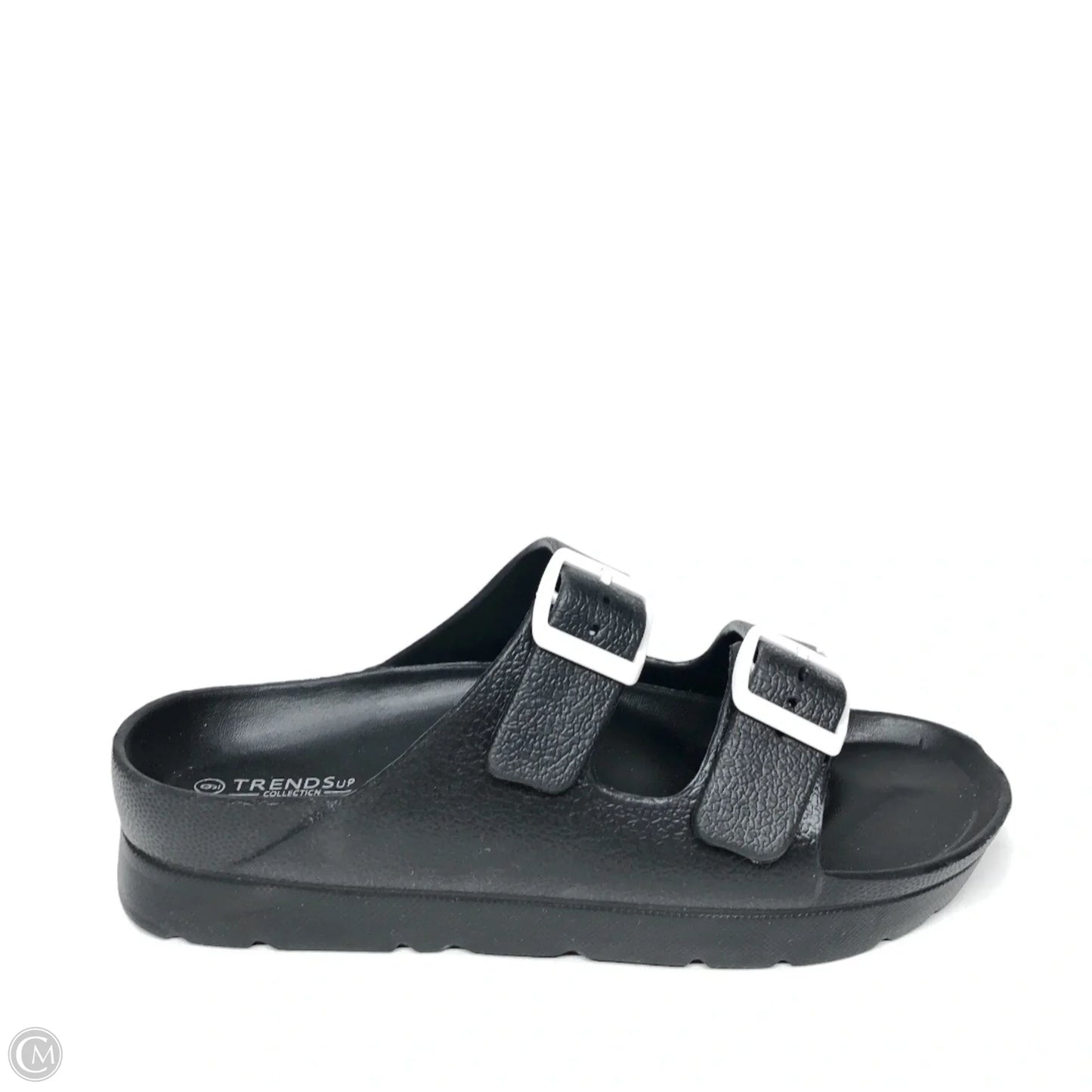 Sandals Flats By Clothes Mentor In Black, Size: 9