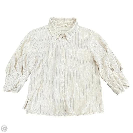 Top 3/4 Sleeve By Jodifl In Beige, Size: S