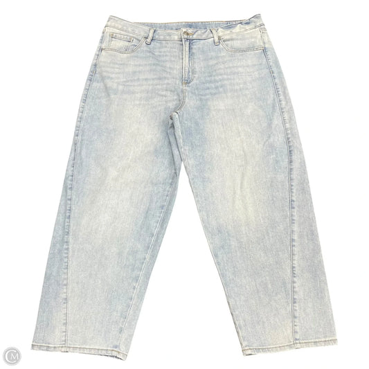 Jeans Straight By Chicos In Blue Denim, Size: 16