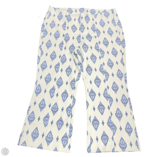 Pants Dress By Chicos In Blue & White, Size: 18