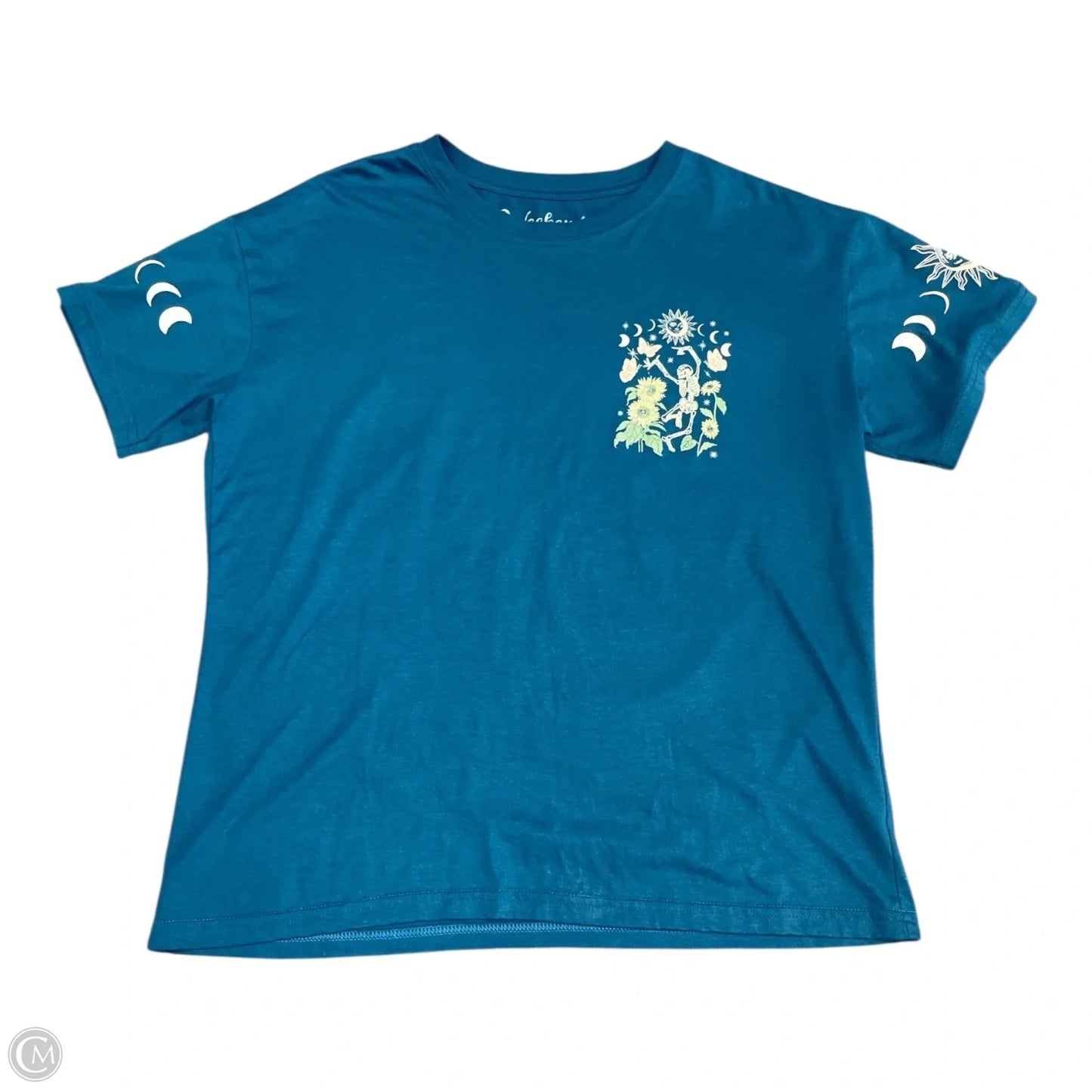 Top Short Sleeve By Clothes Mentor In Teal, Size: M