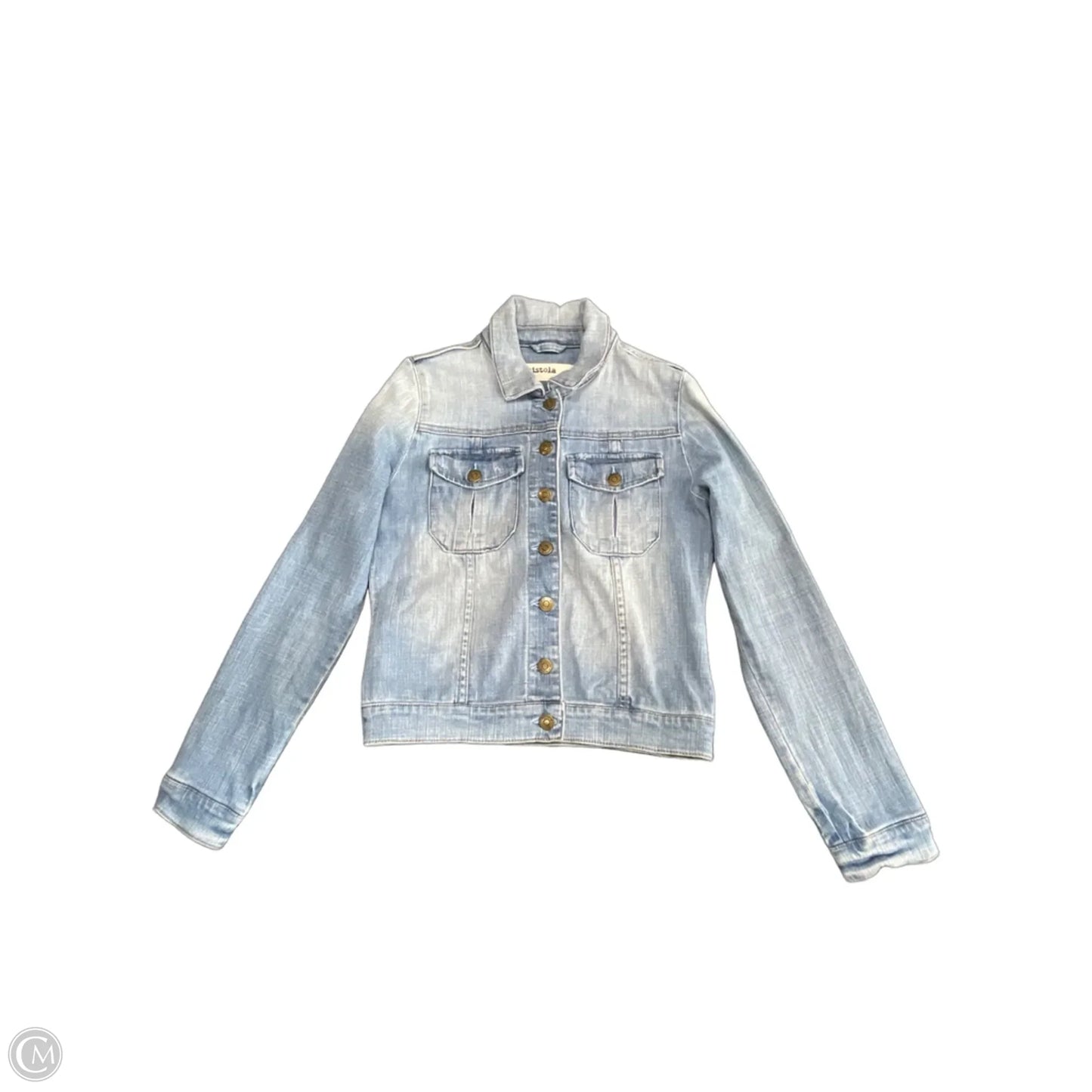 Jacket Denim By Pistola In Blue Denim, Size: S