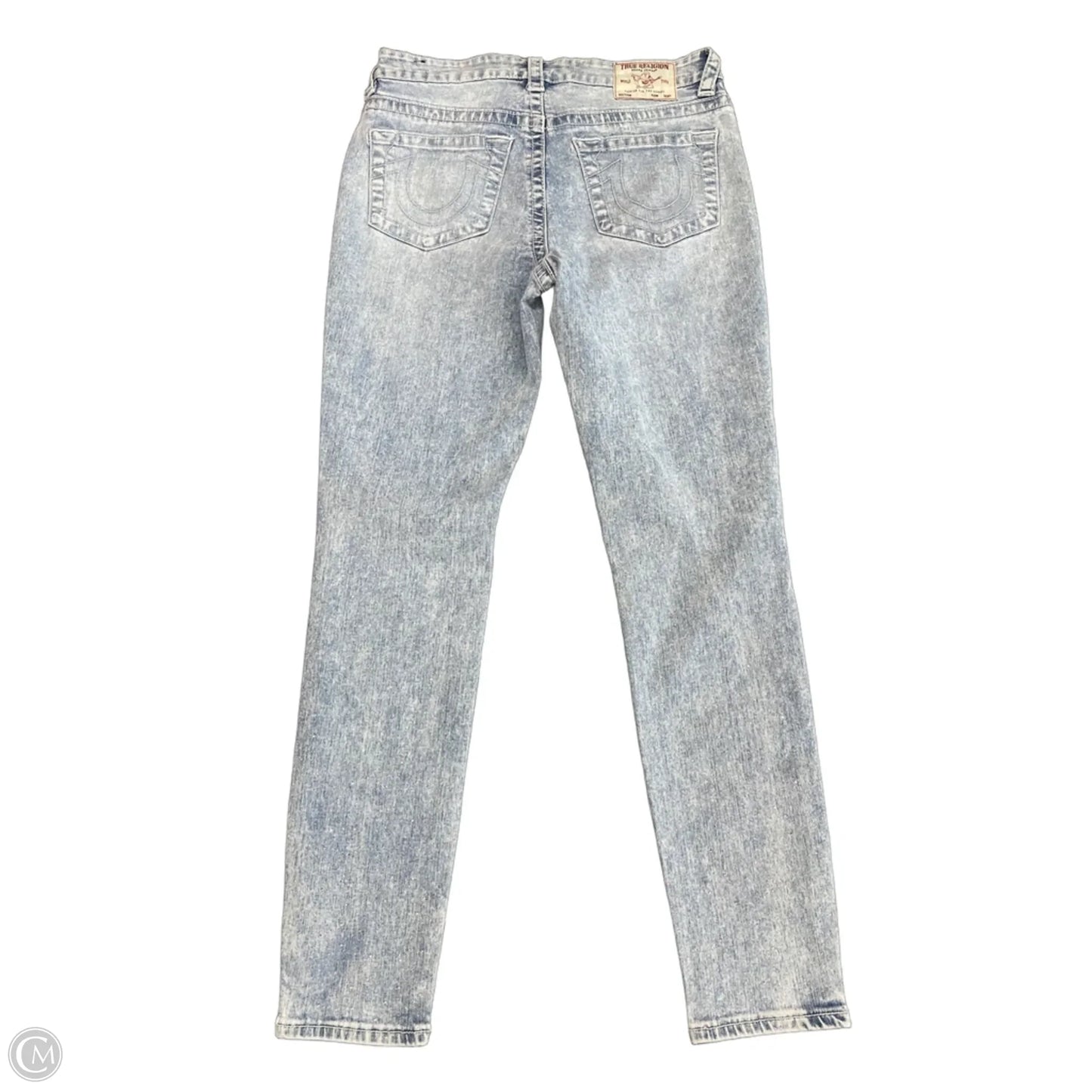 Jeans Skinny By True Religion In Blue Denim, Size: 6