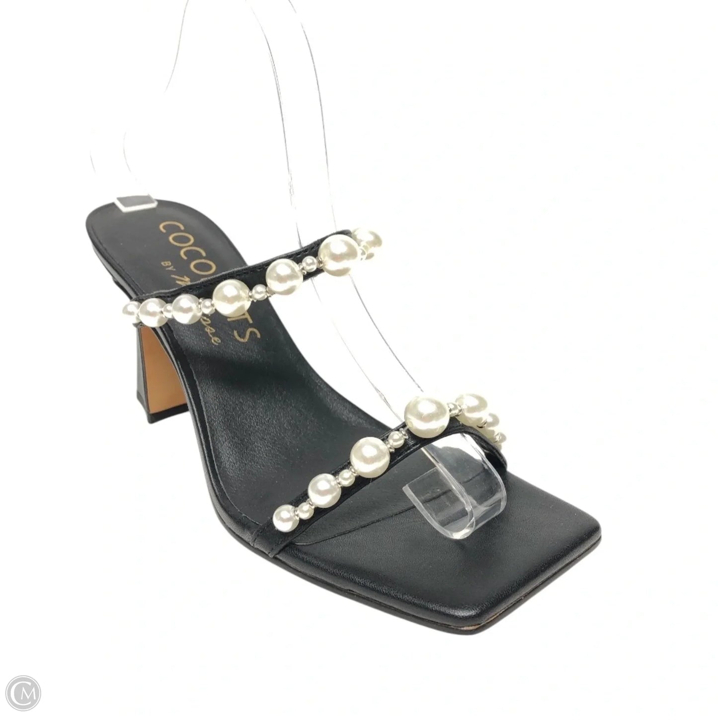 Sandals Heels Block By Coconuts In Black, Size: 8