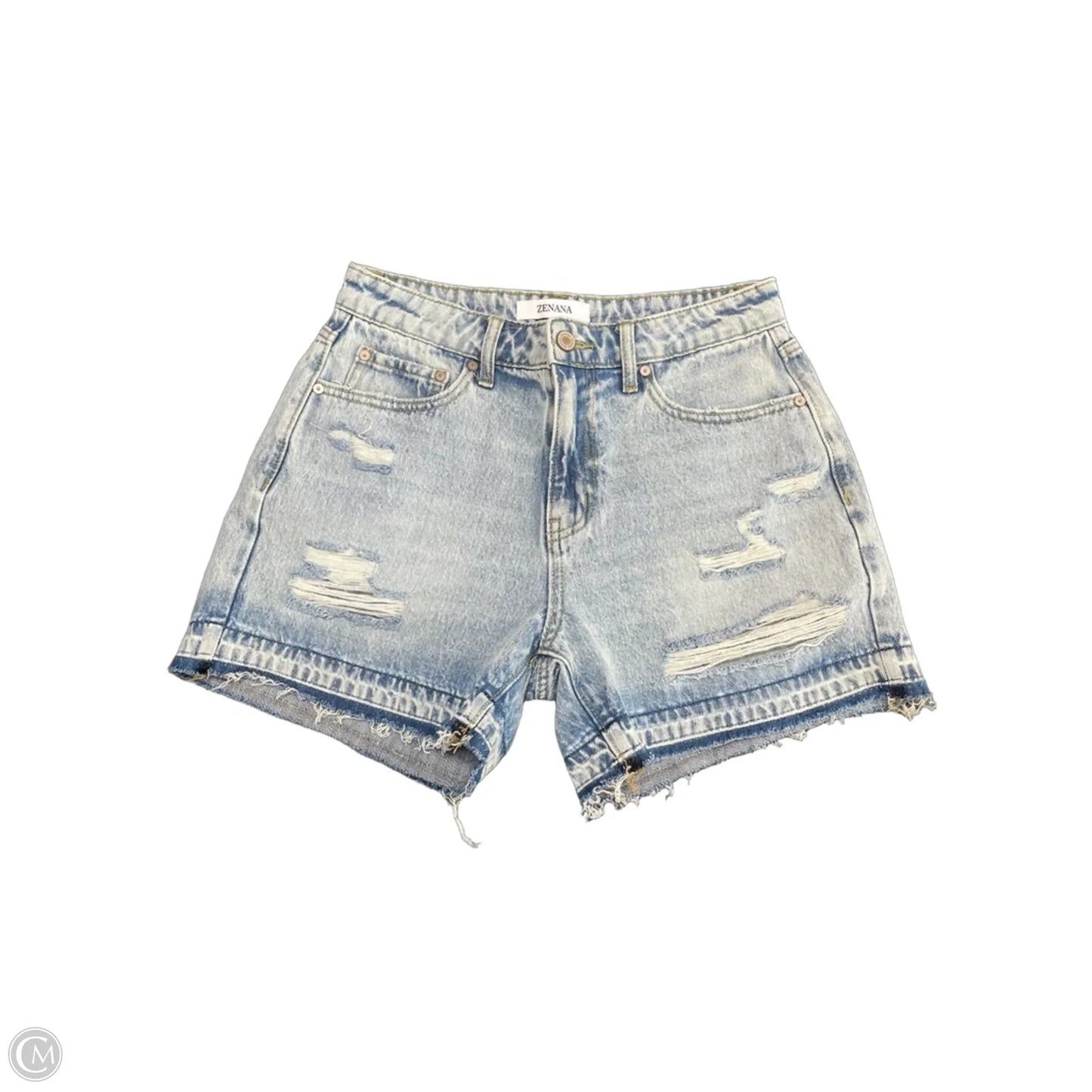 Shorts By Zenana In Blue Denim, Size: S