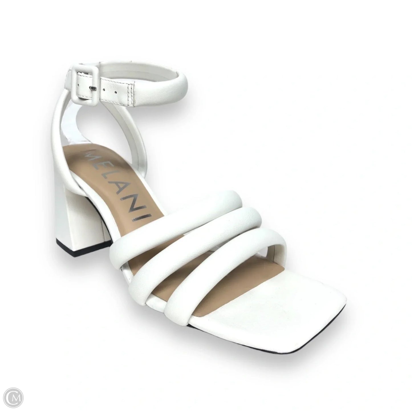 Sandals Heels Block By Antonio Melani In White, Size: 9.5