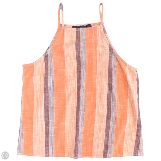 Top Sleeveless By Blue Rain In Orange & Purple, Size: M