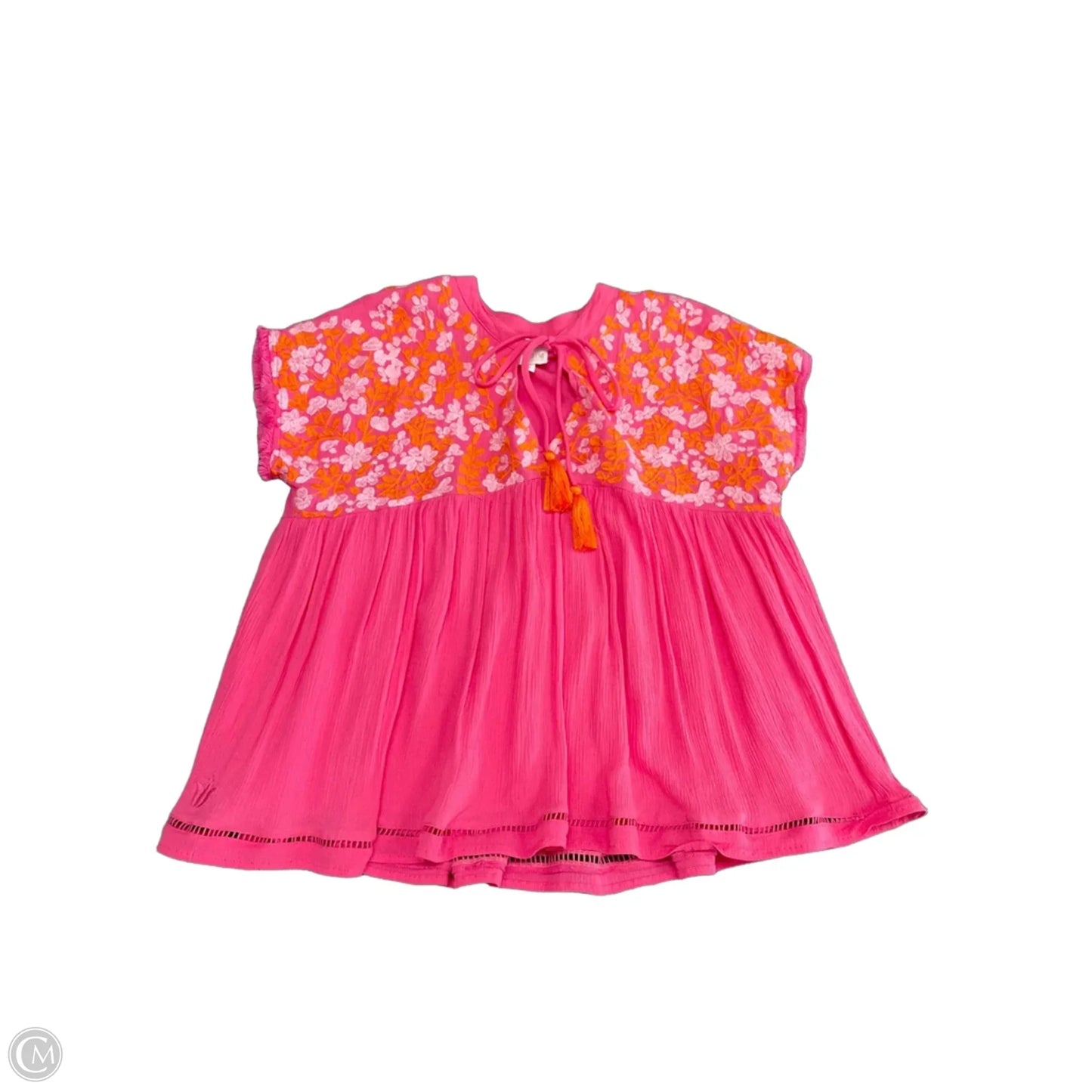 Top Short Sleeve By J.marie In Pink, Size: M