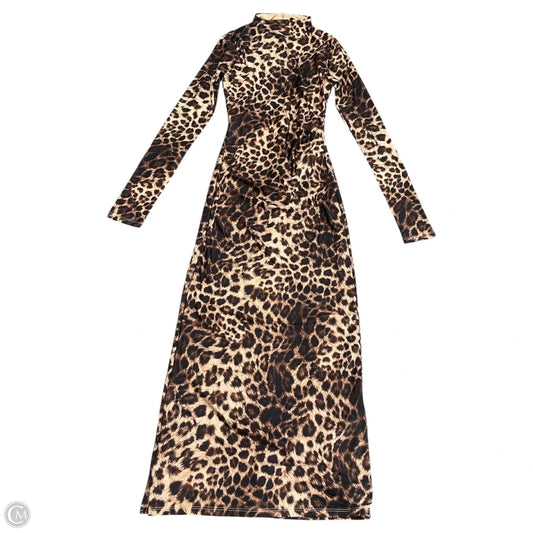 Dress Casual Midi By Good American In Animal Print, Size: Xs