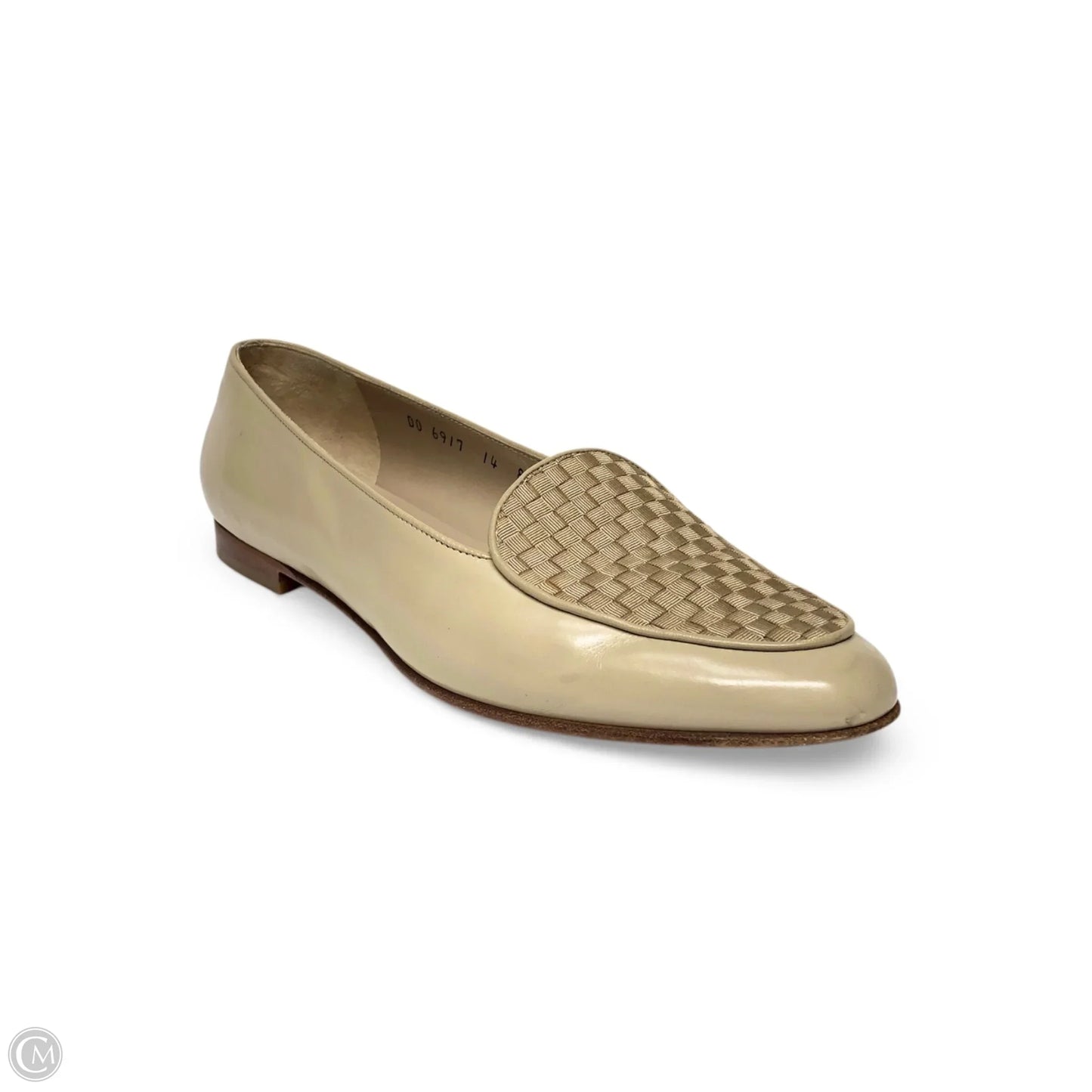 Shoes Luxury Designer By Ferragamo In Beige, Size: 8.5