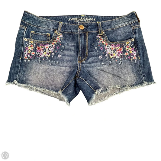 Shorts By American Eagle In Blue Denim, Size: 12