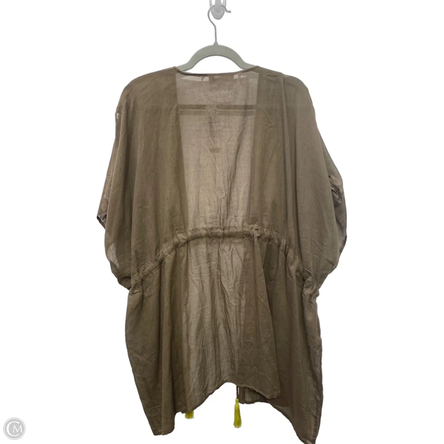 Swimwear Cover-up By Clothes Mentor In Brown & Yellow, Size: Osfm