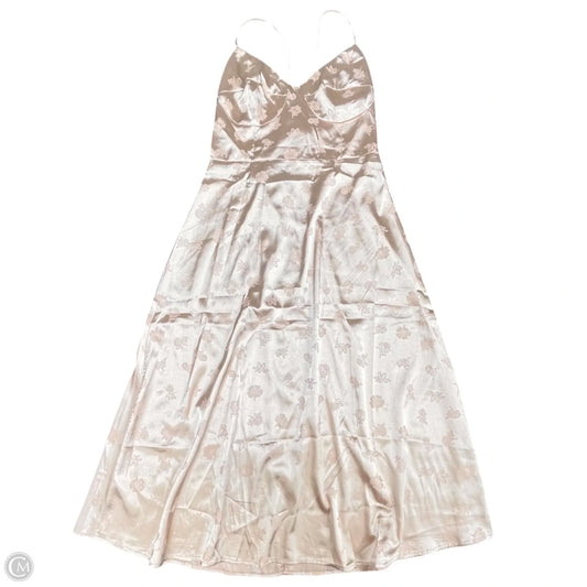 Dress Casual Midi By Clothes Mentor In Beige, Size: M