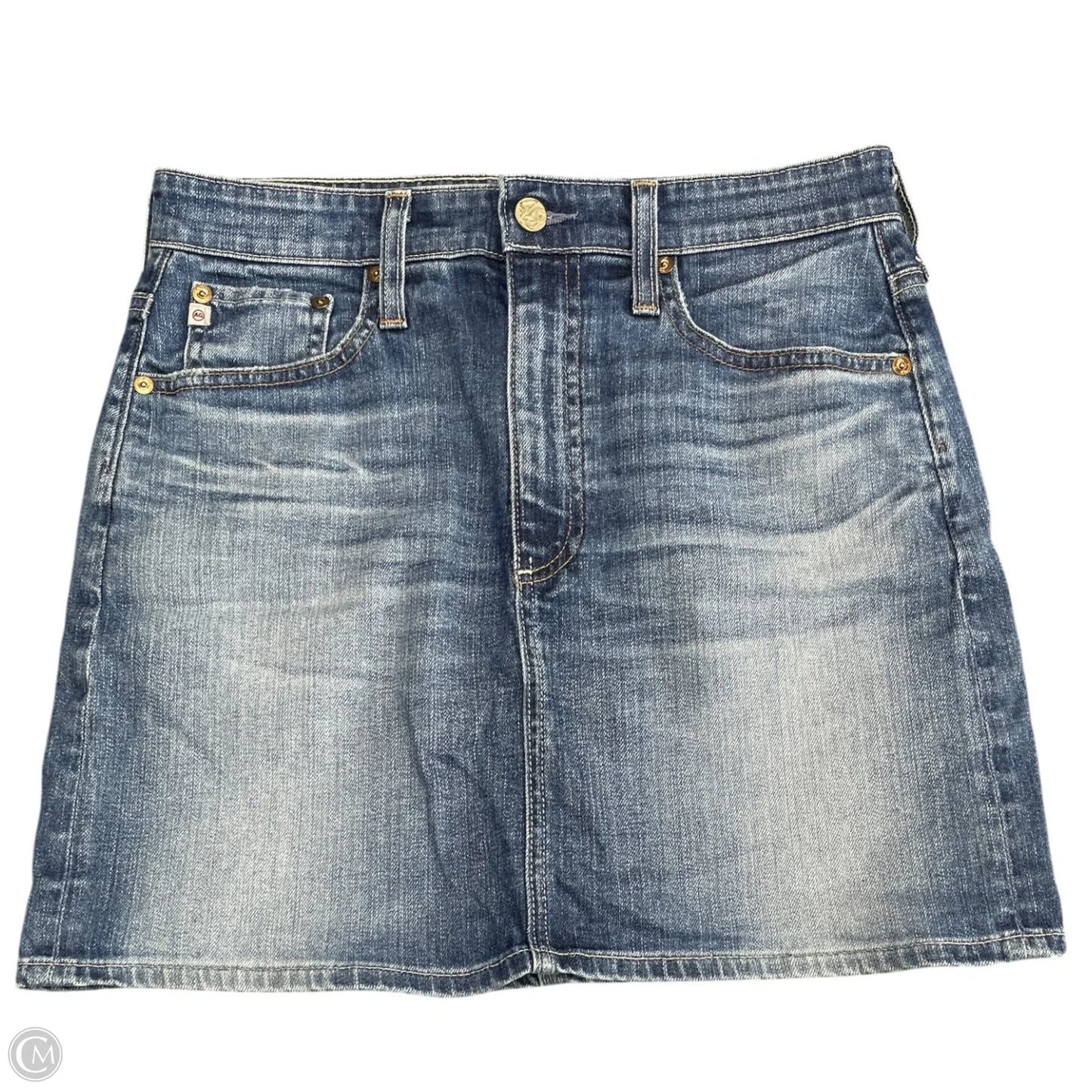 Skirt Mini & Short By Ag Jeans In Blue Denim, Size: 8