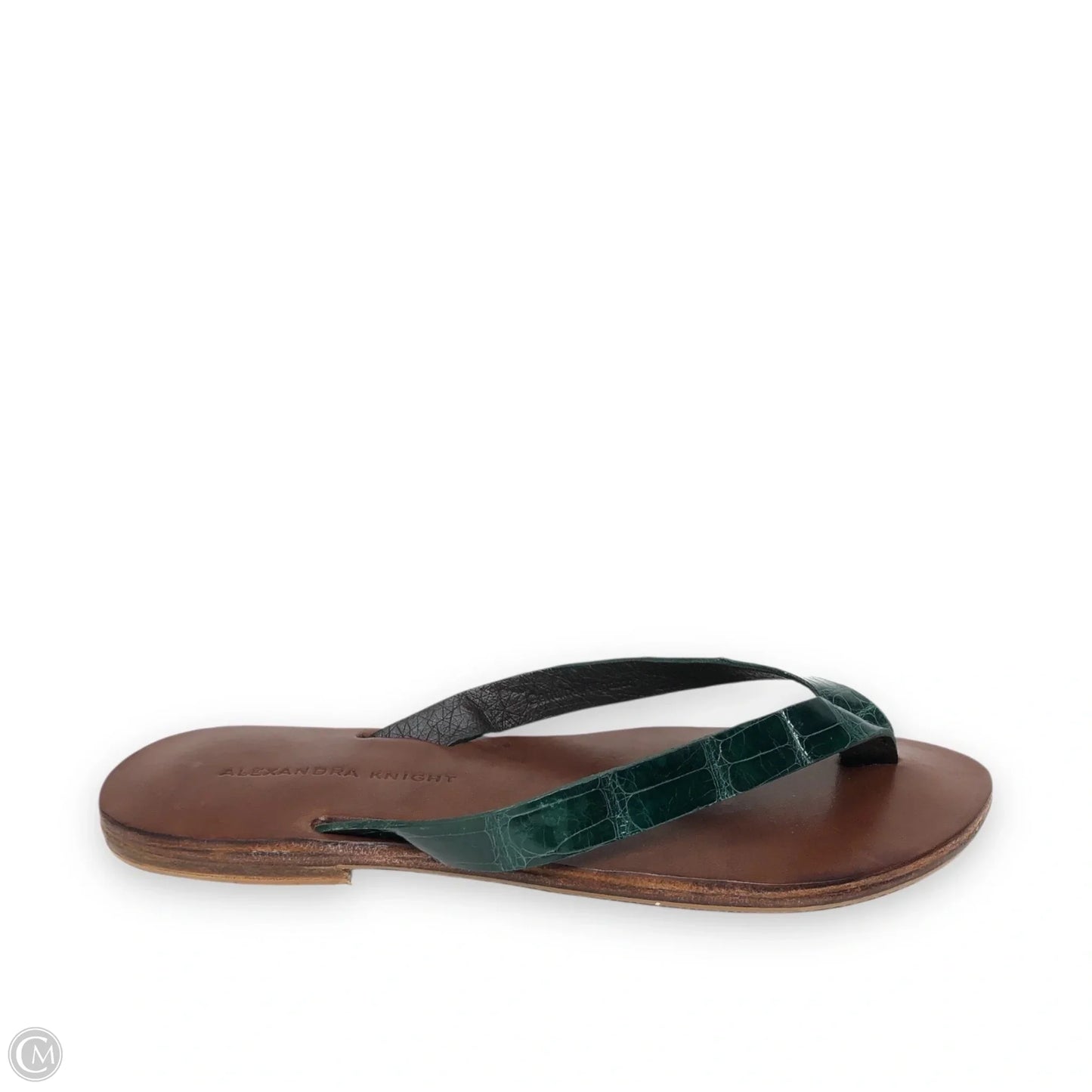 Sandals Flip Flops By Cmb In Brown & Green, Size: 7