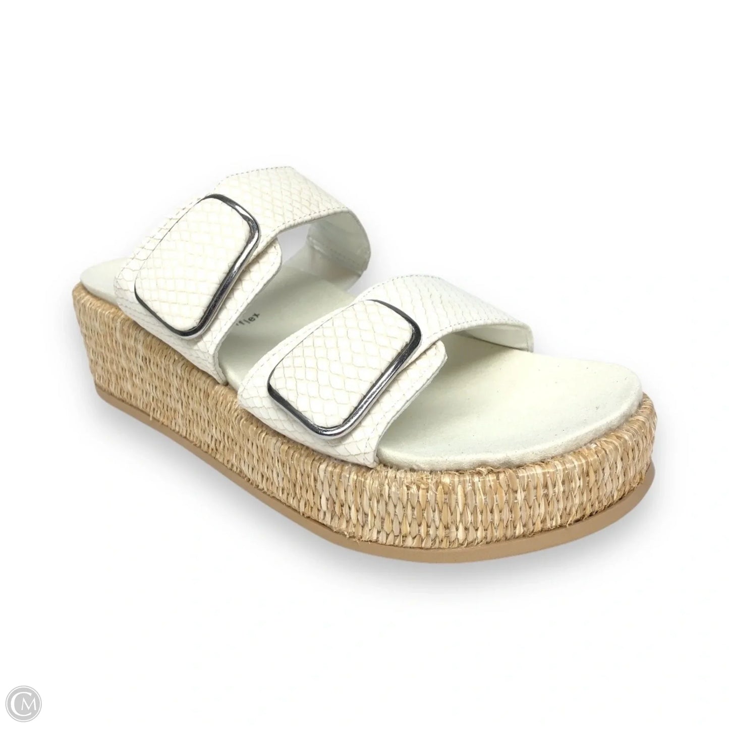 Sandals Heels Wedge By Anne Klein In White, Size: 9