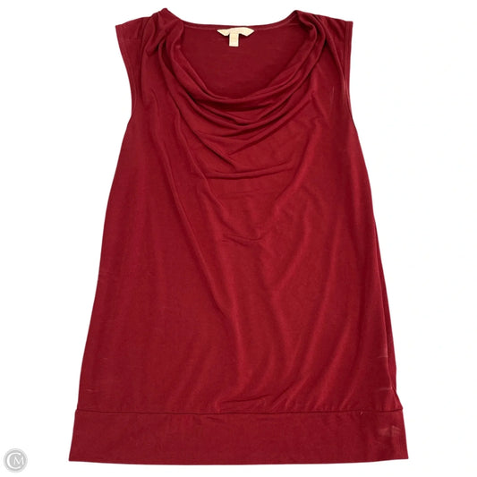 Top Sleeveless By Banana Republic In Red, Size: M