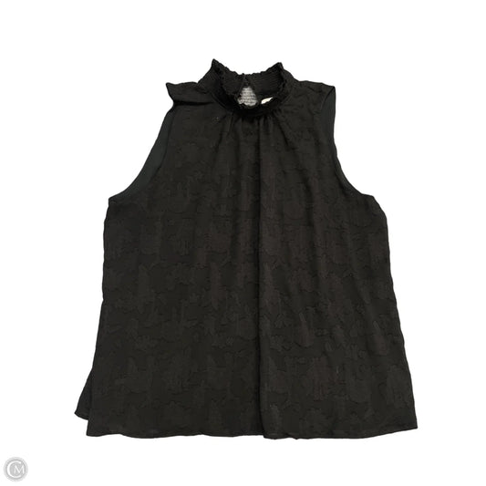 Blouse Sleeveless By Loft In Black, Size: Xl
