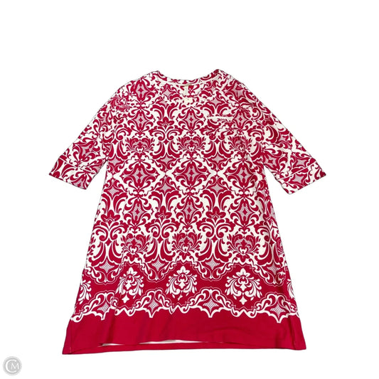 Dress Casual Short By Soma In Red & White, Size: L