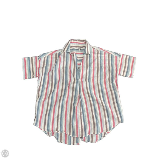 Top Short Sleeve By Madewell In Multi-colored, Size: Xxs