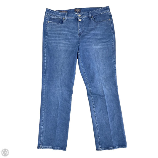 Jeans Straight By Not Your Daughters Jeans In Blue Denim, Size: 14