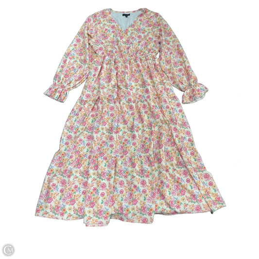 Dress Casual Maxi By Simply Southern In Floral Print, Size: L