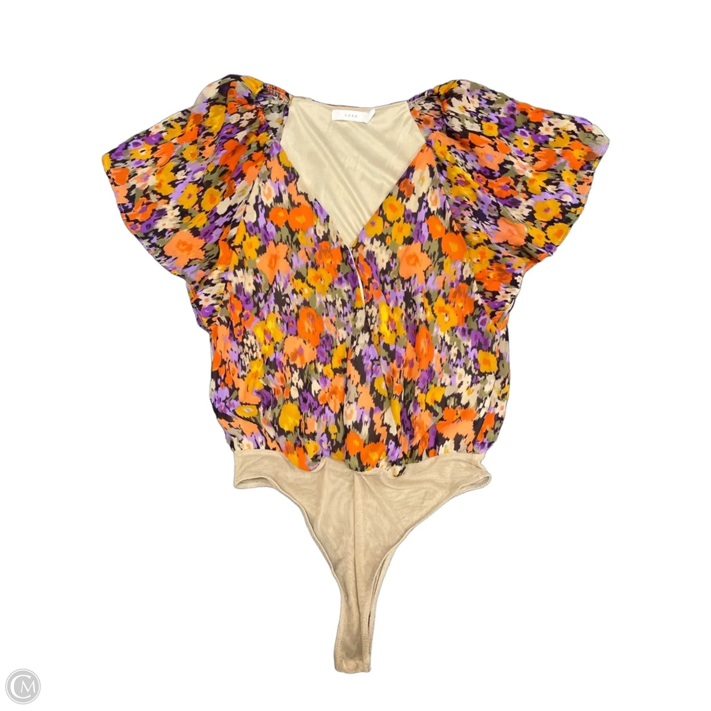 Bodysuit By Lush In Floral Print, Size: S