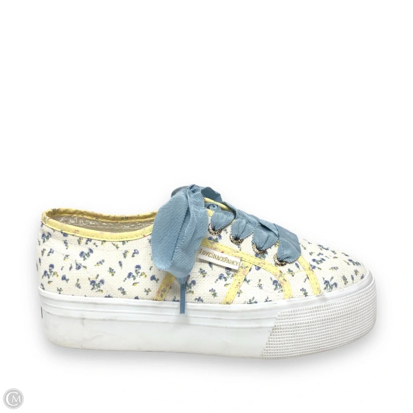 Shoes Sneakers Platform By Superga In Floral Print, Size: 7.5