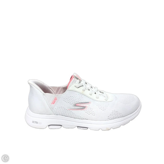 Shoes Athletic By Skechers In White, Size: 10