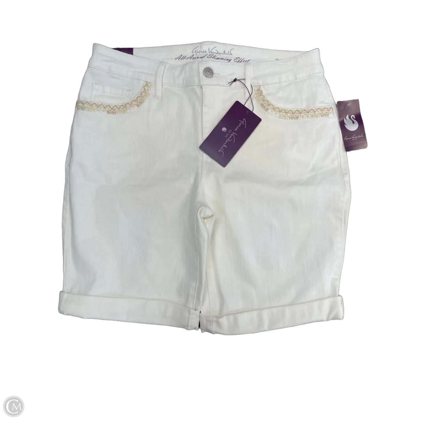 Shorts By Gloria Vanderbilt In White, Size: 4