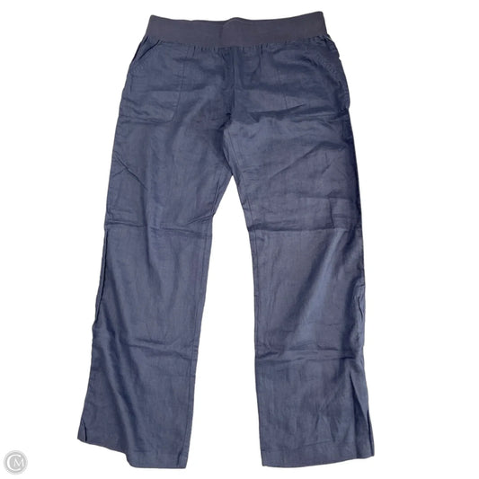 Pants Linen By Allen Allen In Navy, Size: Xl